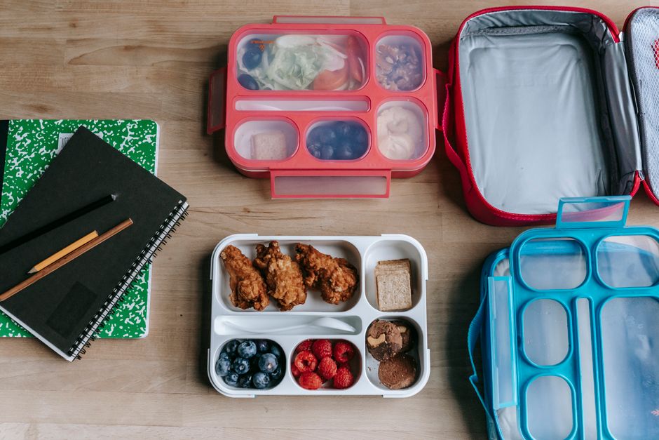 Six lunches with measurements and prep steps